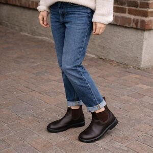 Blundstone #550 Leather Lined Walnut Chelsea Boots AU4.5